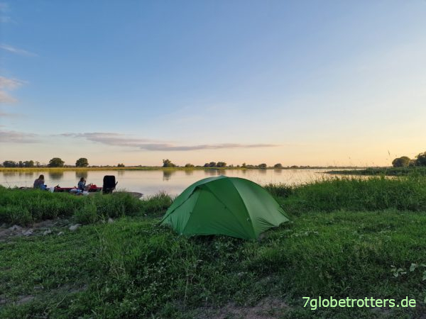 Vaude Invenio an der Elbe bei Hinzdorf