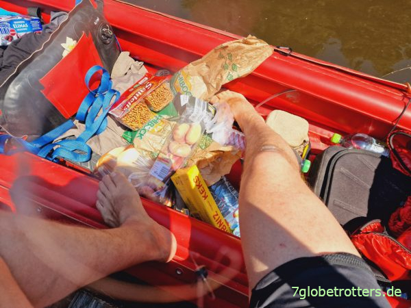 Vorräte verstauen im Riverstar