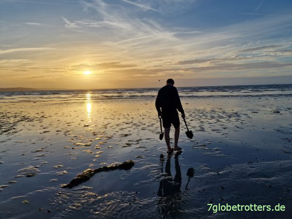 Baie de Saint-Brieuc im Sonnenuntergang