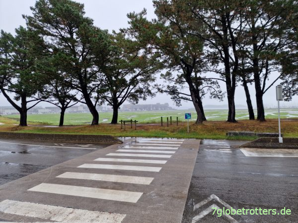 Blick auf die Halbinsel Keroman mit La Base Lorient