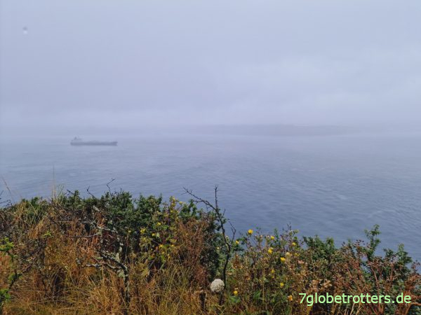 Blick von der Halbinsel Crozon nach Brest