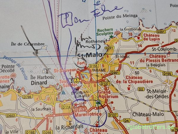 Karte von Saint-Malo (Reise Know-How Verlag)