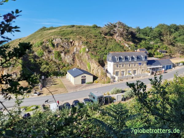 Parken an der Bucht von Jospinet, Bretagne