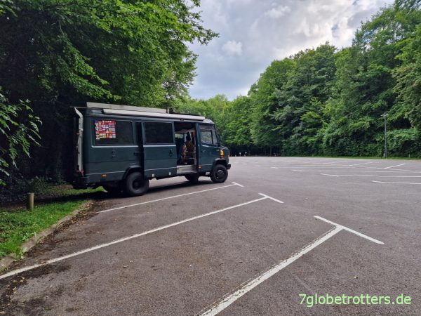 Parkplatz am Museum von Compiègne