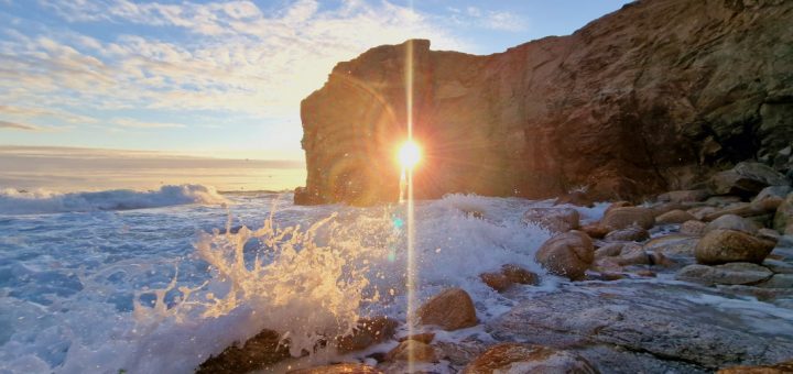 Sonnenuntergang am Arche De Port Blanc auf der Halbinsel Quiberon