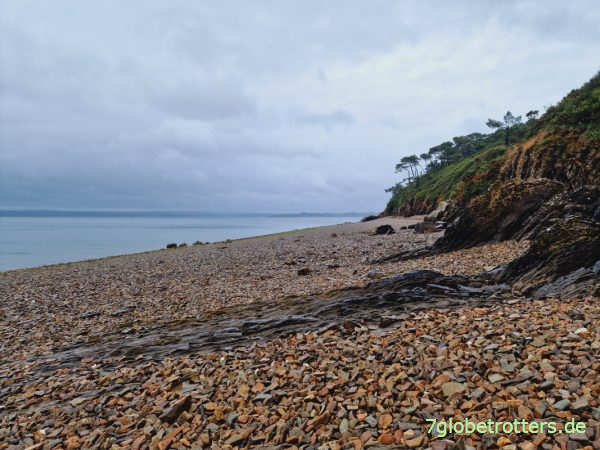 Steinstrand Plage de Lomergat auf der Halbinsel Crozon