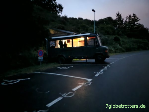 Wohnmobil-Parken am Plage de la Fresnaye