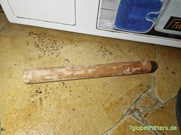 Rundholz zum Vorziehen der Miele Waschmaschine