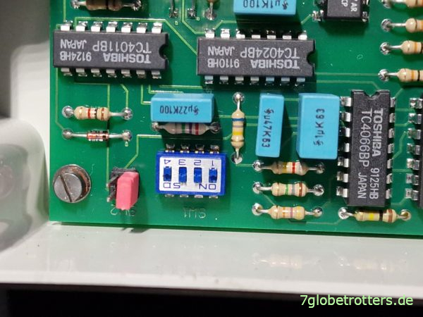 DIP-Schalter Mercedes 711 mit Codierung für manuelles Wischwasser