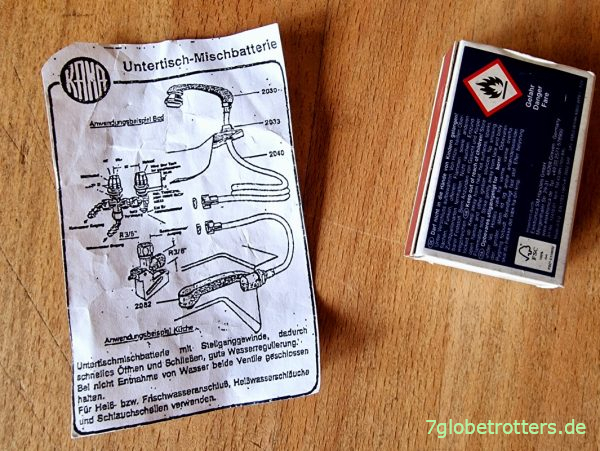 Anleitung Vormischer mit Absperrhahn für die Dusche