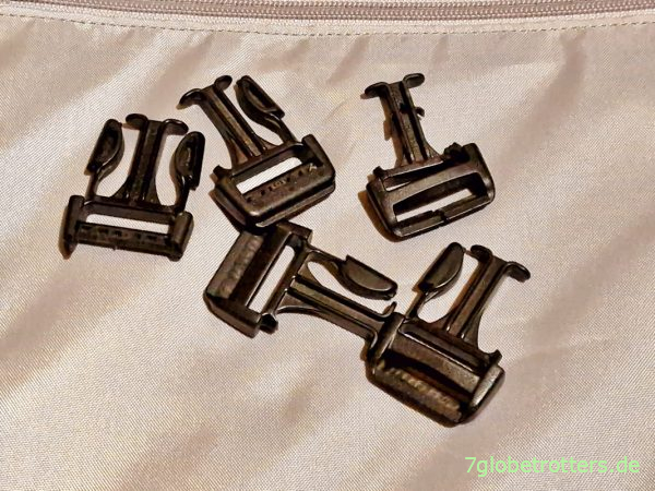 Defekte Stealth-Steckverschlüsse meiner Ortlieb-Taschen