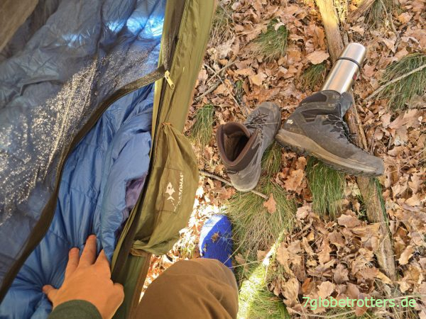 Einsteigen in die Hängematte