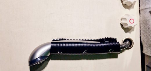 Mischbatterie Wohnmobil-Dusche mit Drehgriffen