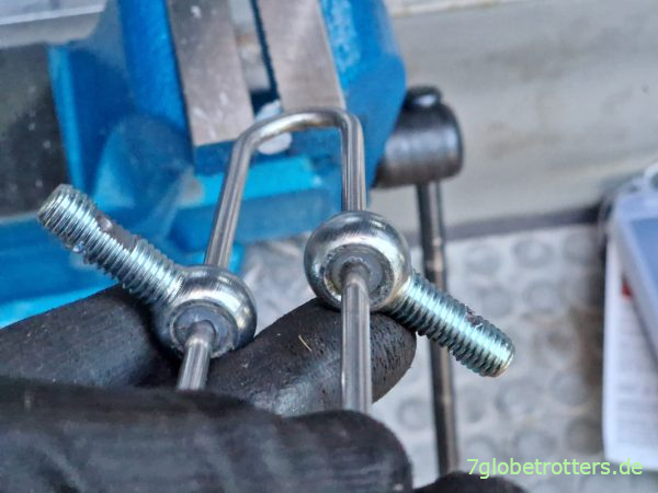 Nachgebaute Halteclipse der Sonnenrollos