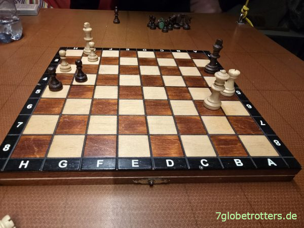 Schachspielen im Wohnmobil