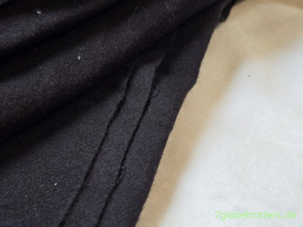 Schwarzer und weißer Bühnenmolton