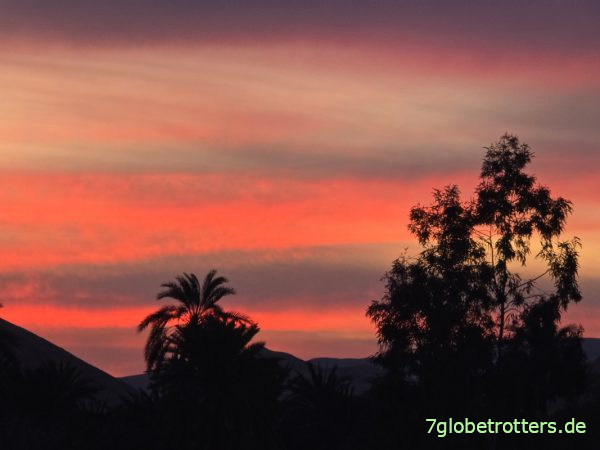 Sonnenuntergang in der Oase