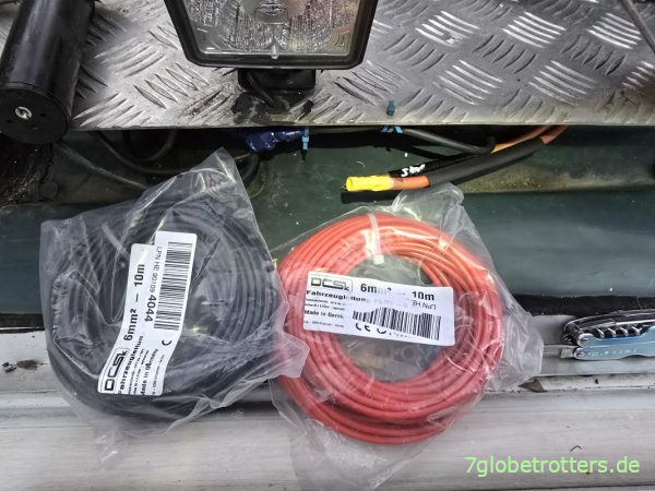 Verlängerung der Dachdurchführung für das Solarmodul