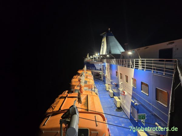 Nacht auf der Fähre Genua-Tunis Nacht auf der Fähre Genua-Tunis