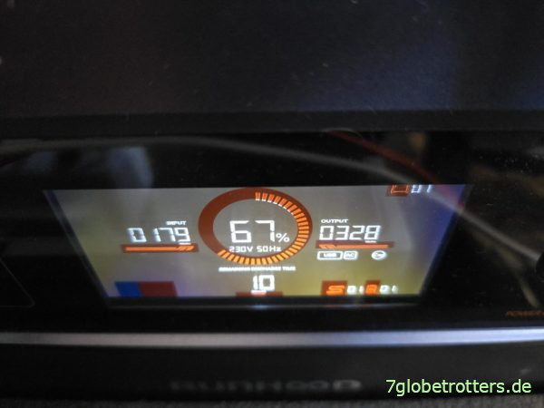 Solarertrag der Runhood Powerstation um 9 Uhr Solarertrag der Runhood Powerstation um 9:18 Uhr