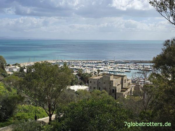 Aussicht auf Port Sidi Bou Said Tunis Tunesien