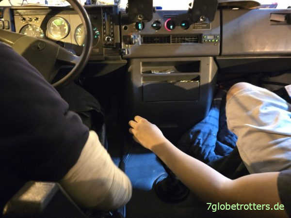 Beifahrerschaltung am Mercedes 711D
