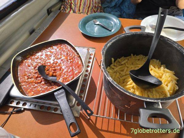 Mittagessen in Port Sidi Bou Said Tunesien