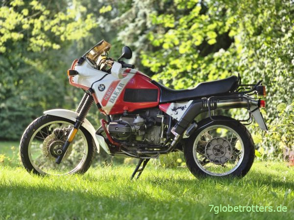 1990er BMW R100 GS Paris Dakar nach dem Wechseln der Bremsflüssigkeit 1990er BMW R100 GS Paris Dakar nach dem Wechseln der Bremsflüssigkeit