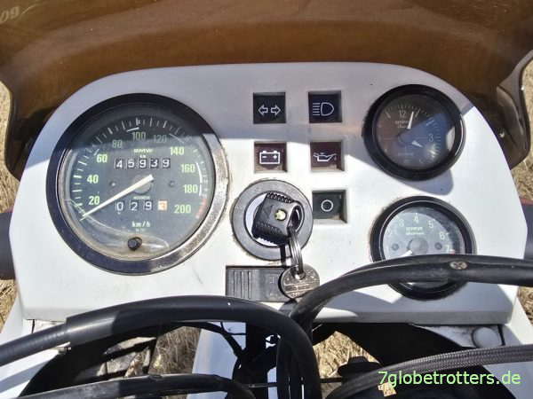 Cockpit R100GS mit Tacho, Uhr und Drehzahlmesser Cockpit R100GS mit Tacho, Uhr und Drehzahlmesser