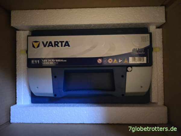 Varta E11 Blue Dynamic für den Wrangler Varta E11 Blue Dynamic für den Wrangler