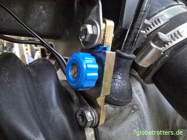 Batterietrennschalter BGS 9310 an der BMW R100GS