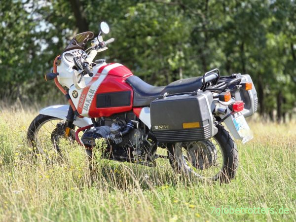 Krauser-Koffer an der BMW R100GS Paris Dakar Krauser-Koffer an der BMW R100GS Paris Dakar