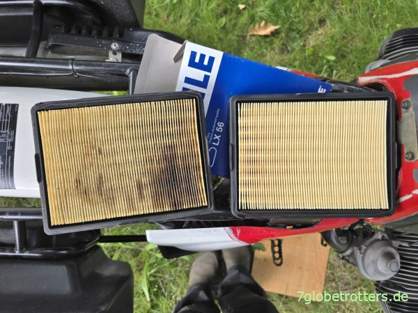 Luftfiltereinsatz erneuern BMW R100GS