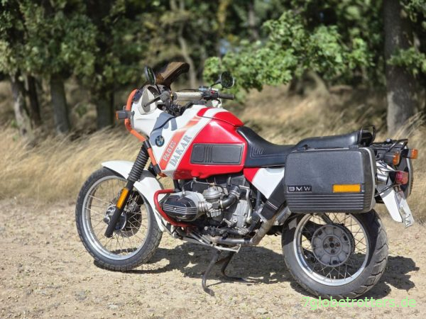 Originale Krauser Koffer an der BMW R100GS Originale Krauser Koffer an der BMW R100GS