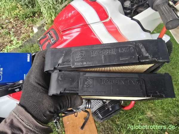 Richtiger Einbau Luftfiltereinsatz BMW R100GS