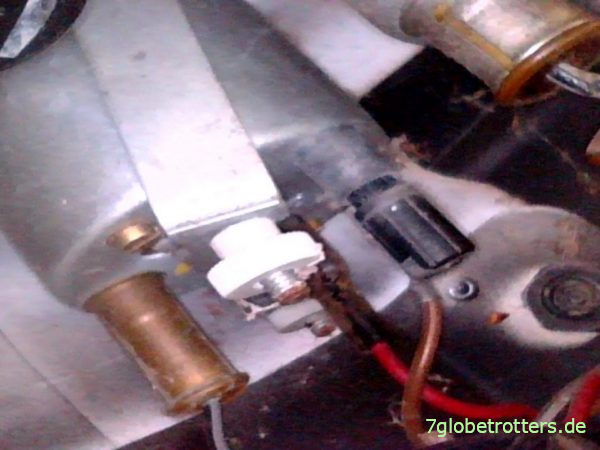 Rückseite der Motometer Uhr BMW R100GS Rückseite der Motometer Uhr BMW R100GS