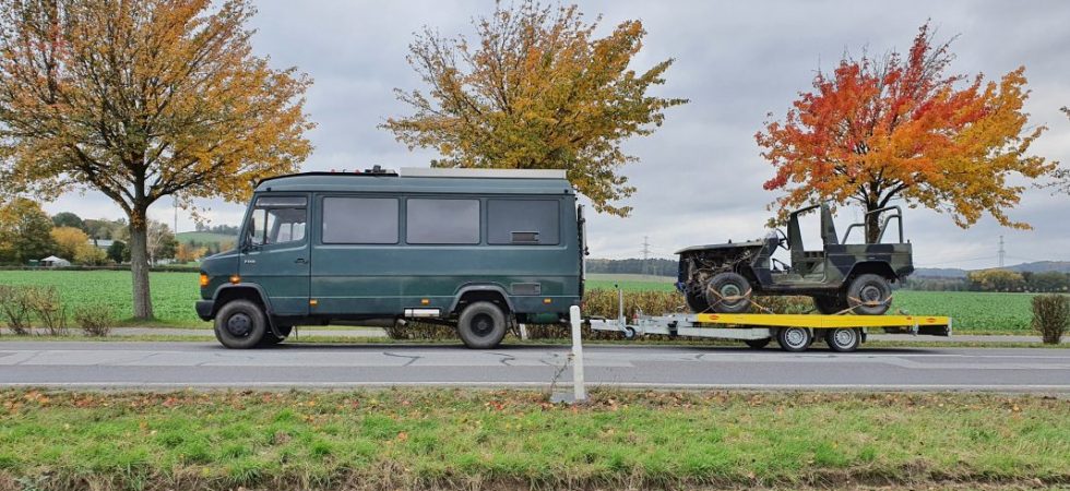 Wohnmobil mit Autoanhänger und Zuggesamtgewicht über 7,5 t (EU-Verordnung 561-2006)
