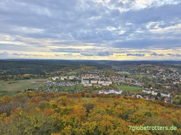 Aussicht vom Paulinenturm auf Bad Berka