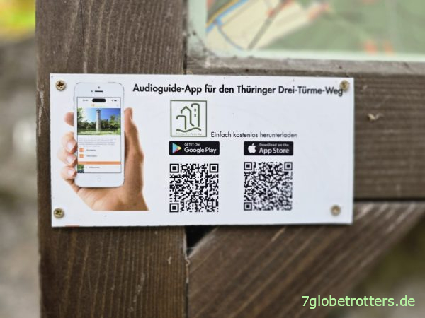Downloadlink App zum Thüringer 3-Türme-Weg