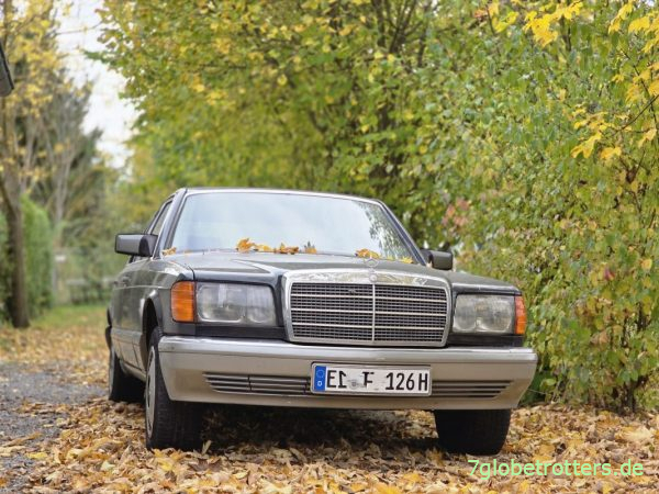 Mercedes W126 in Köttendorf am 3-Türme-Weg