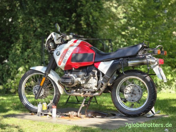 BMW R100GS Paris Dakar mit demontierten Schutzbügeln BMW R100GS Paris Dakar mit demontierten Schutzbügeln