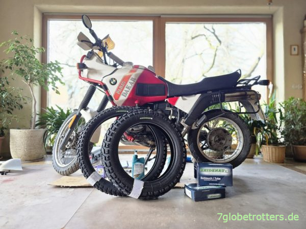 Heidenauer Winterreifen für die BMW R100GS Heidenauer Winterreifen für die BMW R100GS