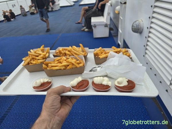 Essen auf der Fähre Rostock-Gedser