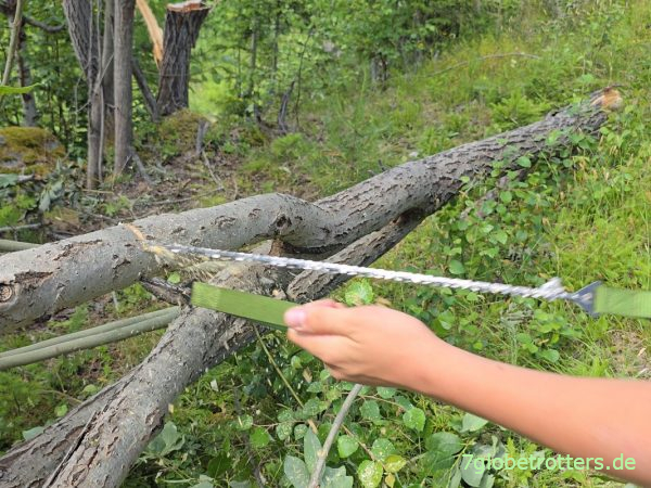 Handkettensäge im Einsatz Handkettensäge im Einsatz