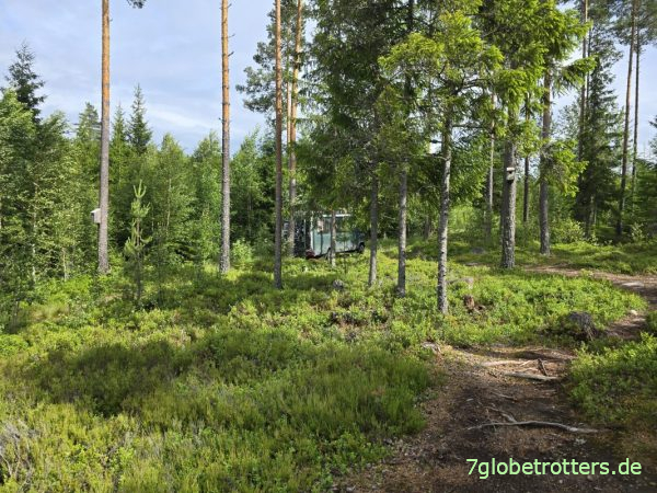 Mercedes 711D am Nordre H&aelig;rsj&oslash;en bei Austmarka