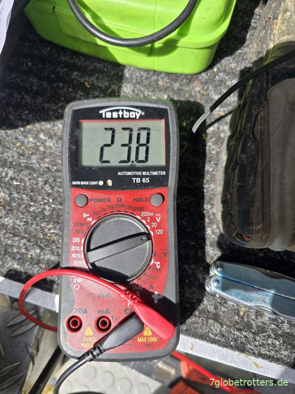 Reduzierte Inputspannung der Solaranlage Reduzierte Inputspannung der Solaranlage