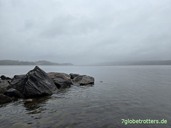 Verregnetes Schweden am Unteren Frykensee