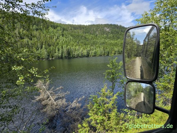 Waldpiste Gulsvik in Norwegen Waldpiste Gulsvik in Norwegen