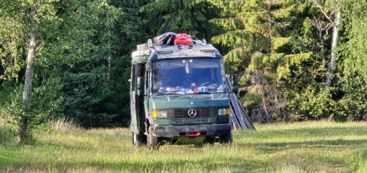 Wohnmobil im norwegischen Sommer