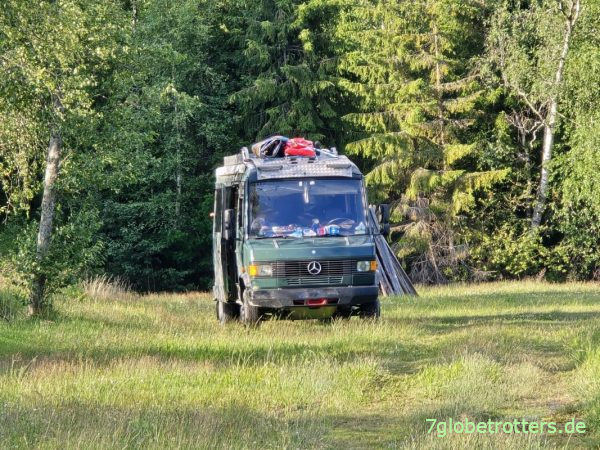 Wohnmobil im norwegischen Sommer